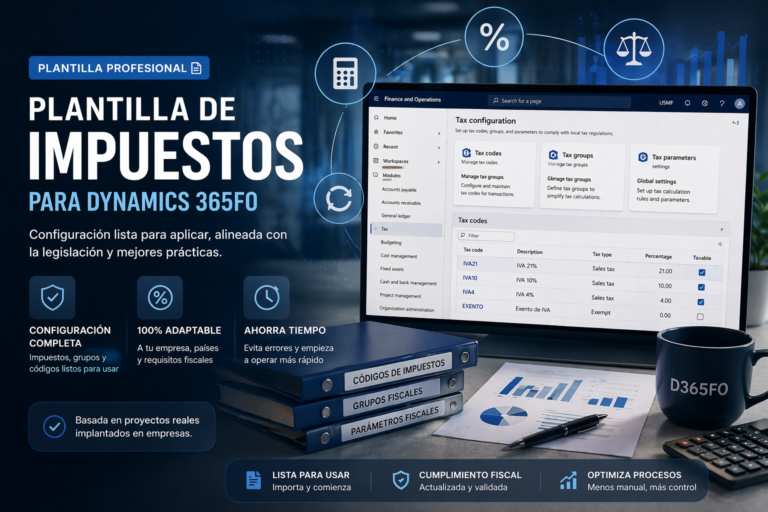 Configuración de impuestos en D365FO – Tax Module