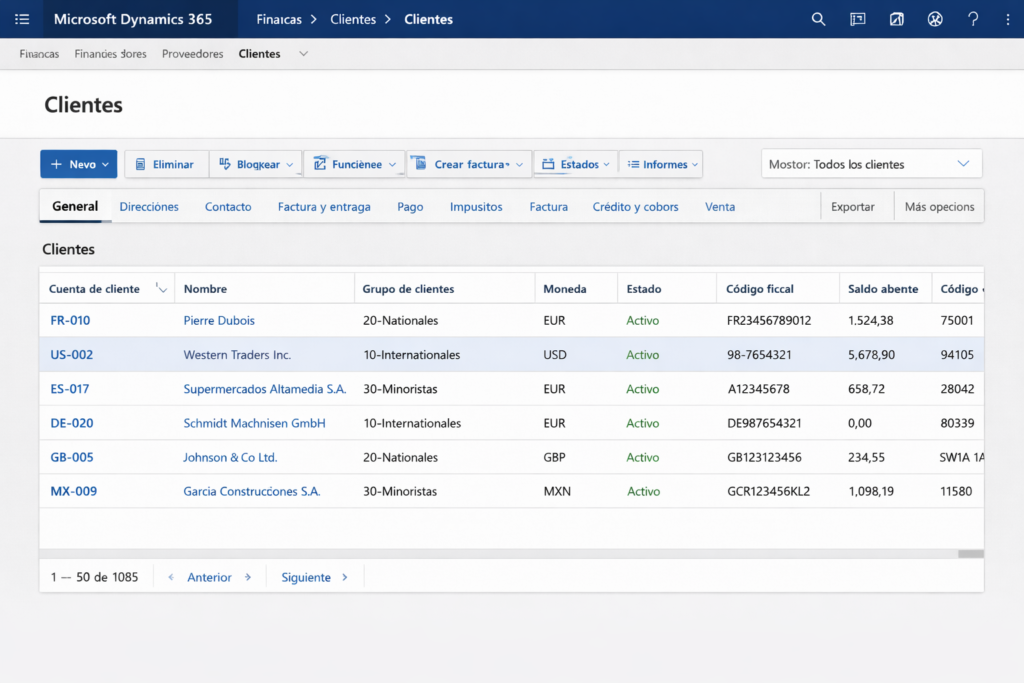 Pack indispensable para configuración de Clientes en D365FO