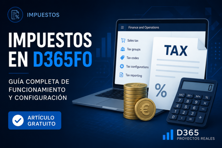 Cómo funcionan los impuestos en D365FO: guía completa de configuración de Sales Tax