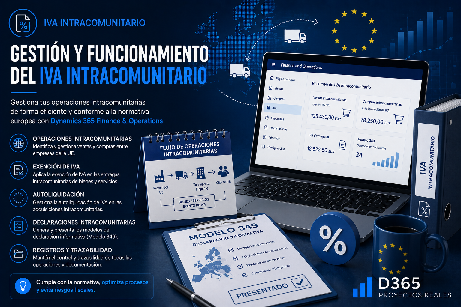 Operaciones intracomunitarias en D365FO: configuración y errores comunes